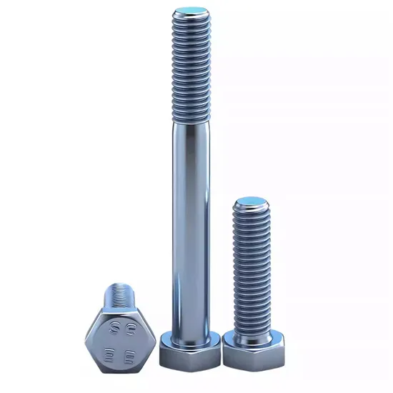 Premium High-Strength Zinc Coated Hex Bolts - Multiple Grades Available